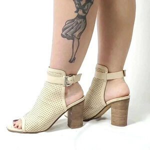 Sam Edelman | Emmie Ivory Peep Toe Sandal Booties - 7.5